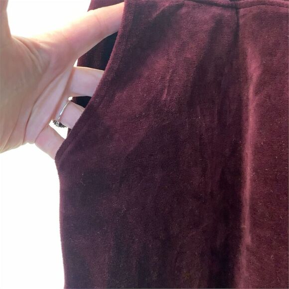 Chico’s Plus Size Women's Burgundy Straight Leg Pants Size 4 Casual Solid - Picture 5 of 7